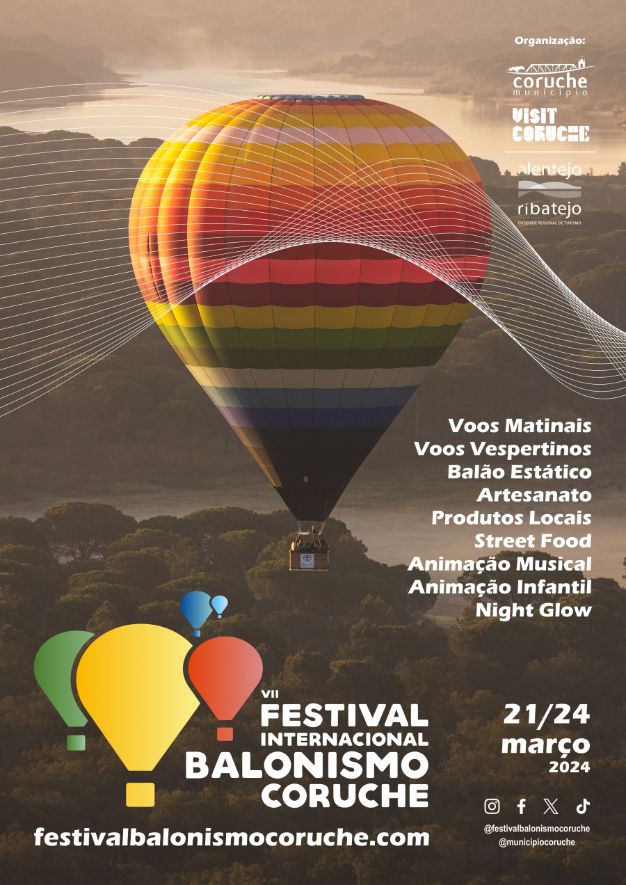 VII Festival Internacional de Balonismo de Coruche: quatro dias emocionantes a olhar o céu